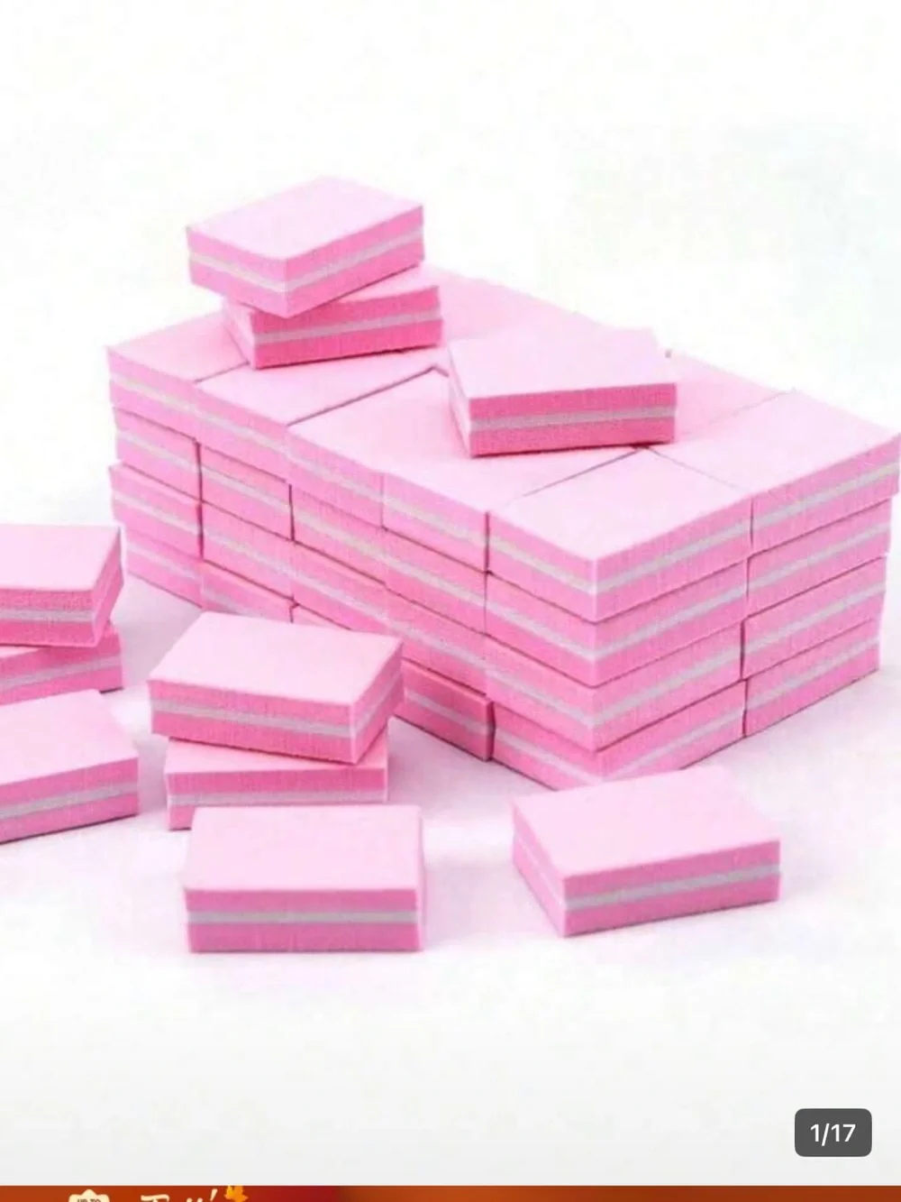 Pink Mini Foam Sanding Blocks- Multi-Pack